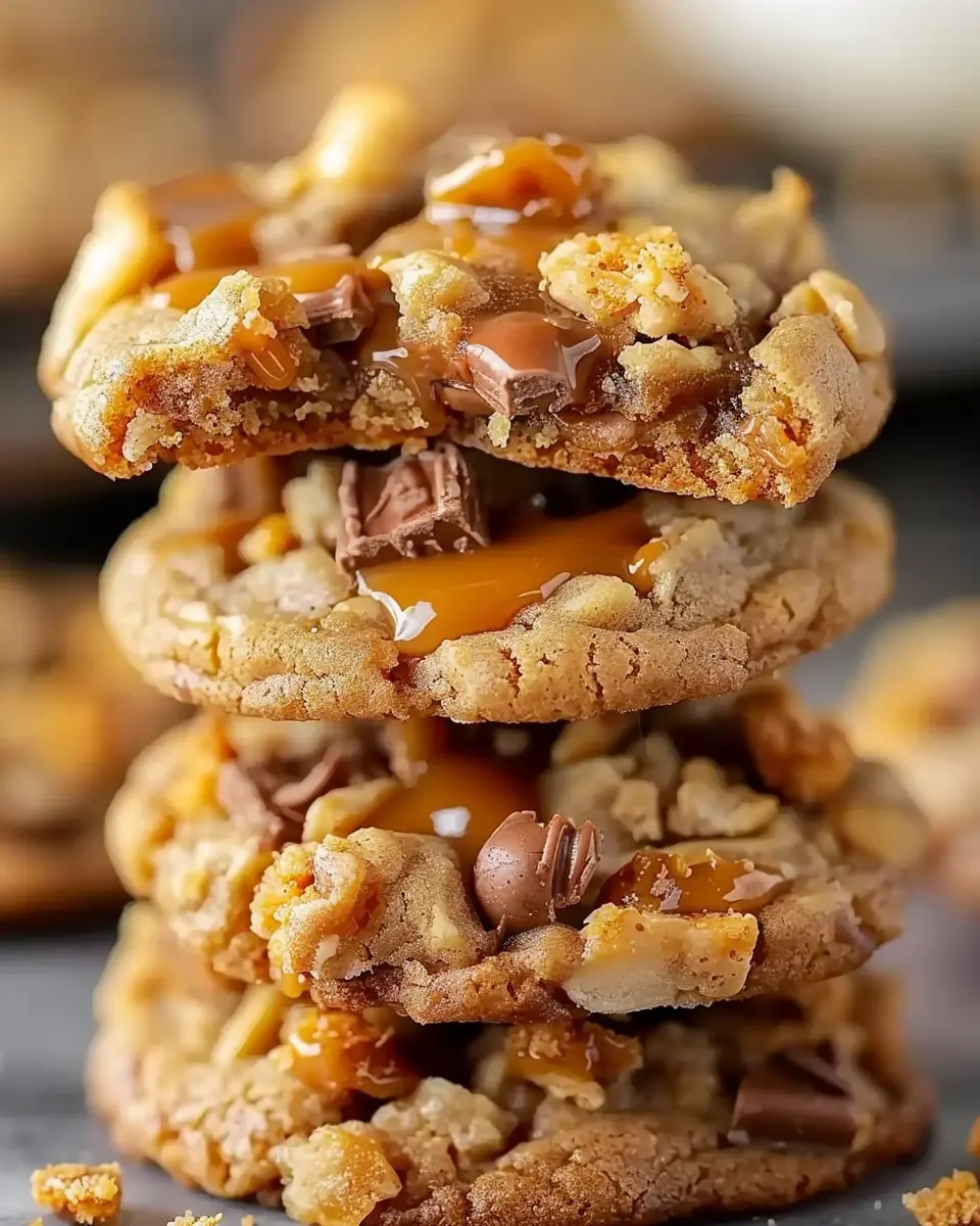 Butterfinger Caramel Crunch Cookies