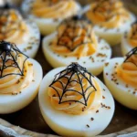 Irresistible Spiderweb Deviled Eggs