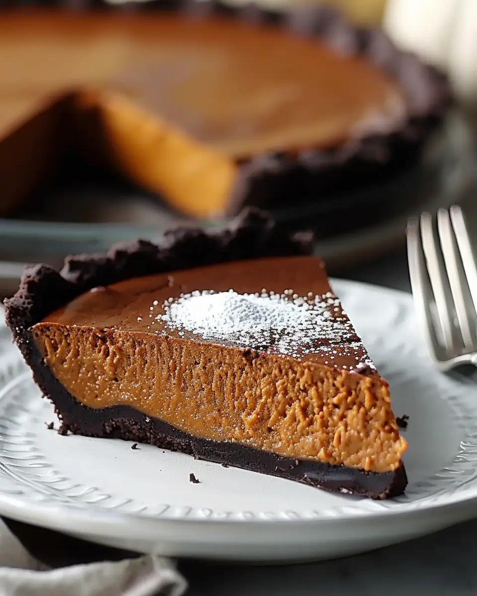 Simple Dark Chocolate Pumpkin Tart: Easy Indulgence for Fall Treats