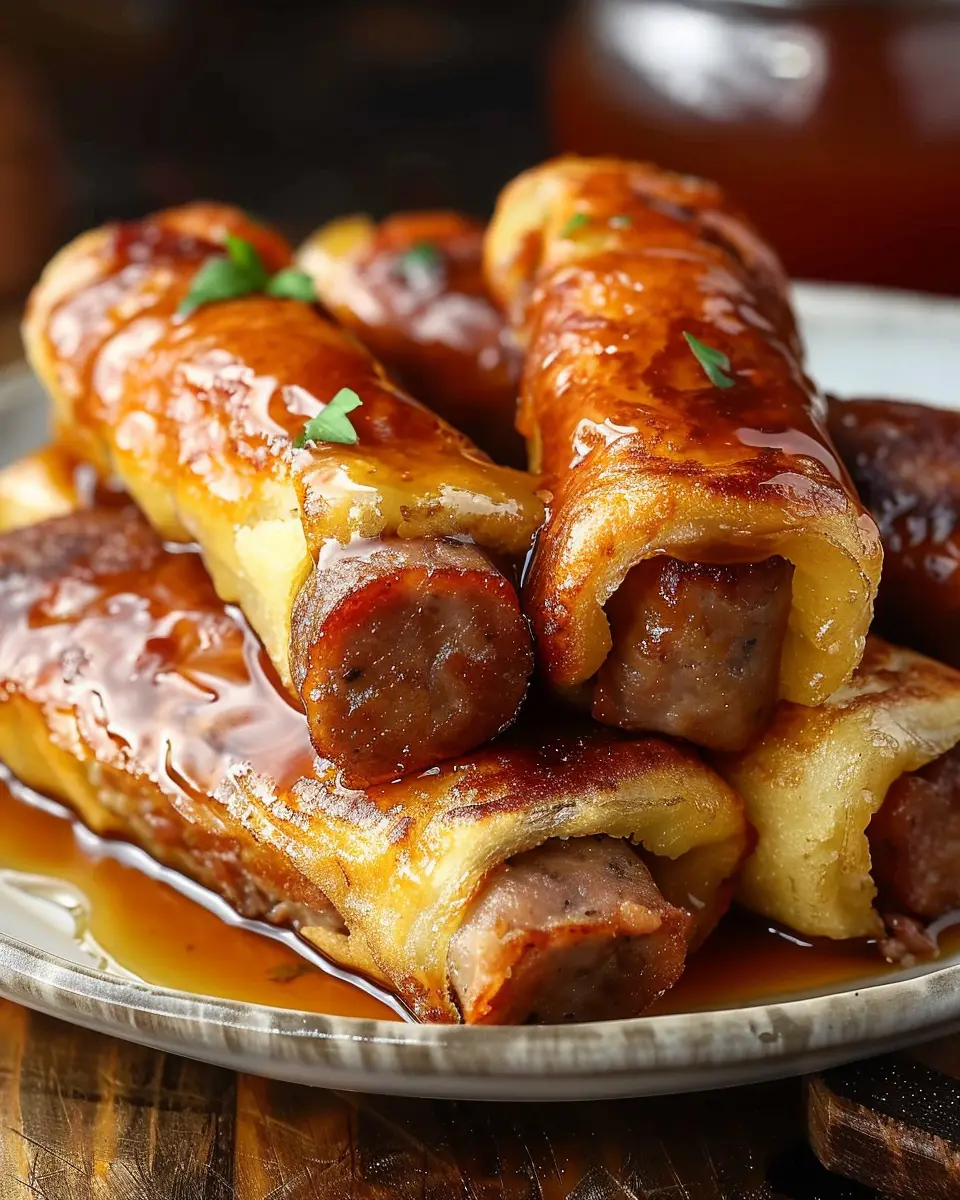 Sausage French Toast Roll-Ups