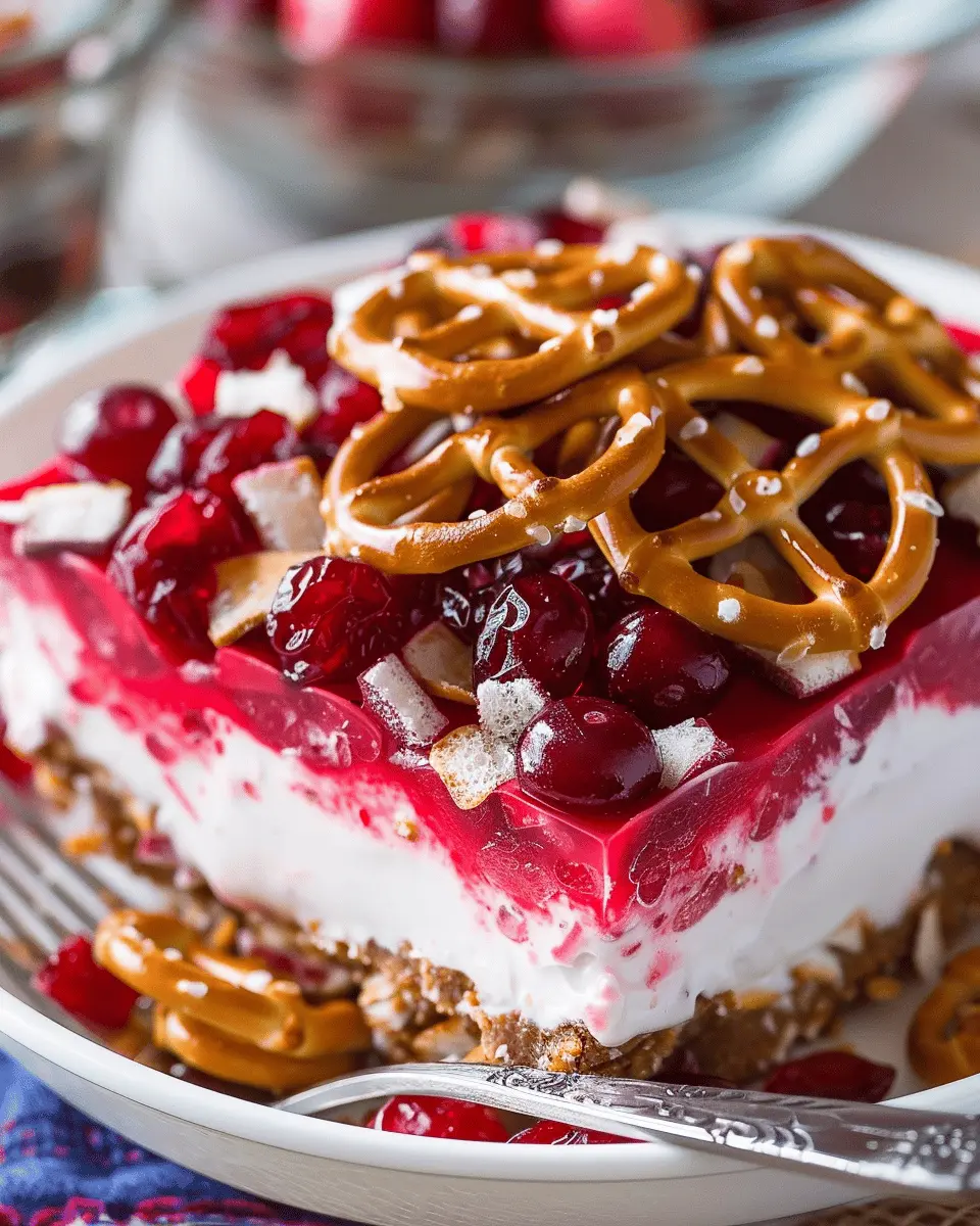 Cranberry Pretzel Salad: The Best Sweet and Savory Delight