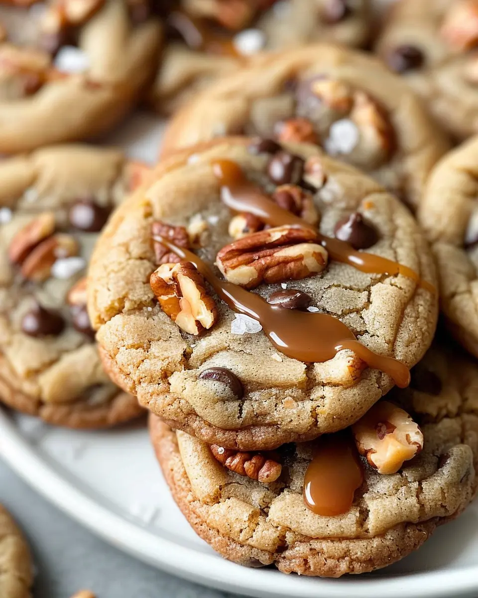 Irresistible Salted Caramel Pecan Chocolate Chip Cookies