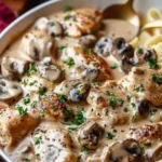 Rich Chicken Stroganoff