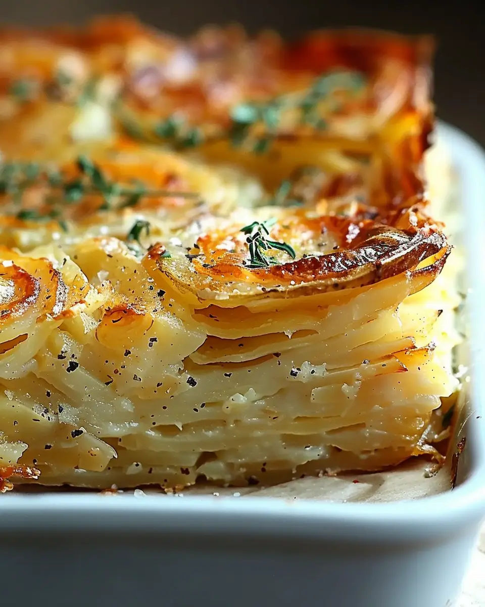 Delicious Two-Layered Potato Bake with Turkey Bacon for Cozy Nights
