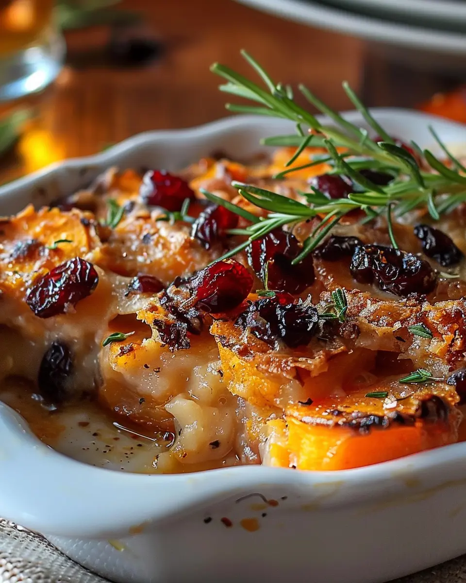 Sweet Potato &amp; Cranberry Gratin: A Delightfully Easy Comfort Dish