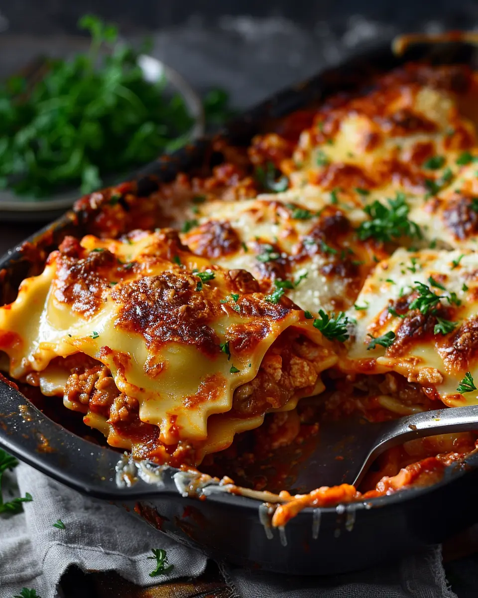 Layered Baked Ravioli Casserole