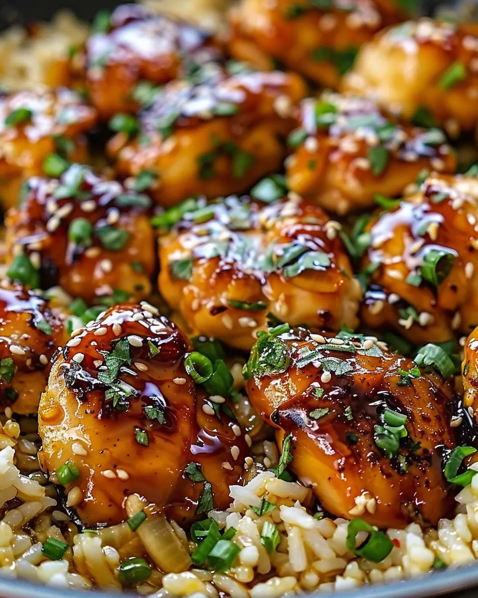 One-Pan Honey Butter Garlic Chicken &amp; Rice: Easy Comfort Recipe