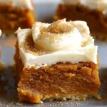 Delight in Paula Deen Pumpkin Bars with Creamy Frosting