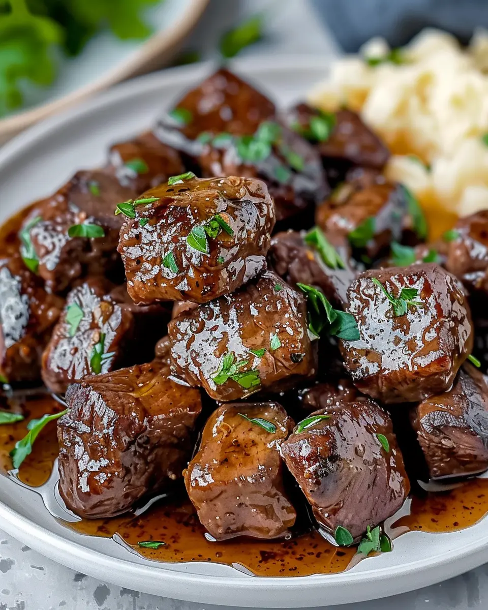 Irresistible Slow Cooker Garlic Butter Beef Bites for Cozy Dinners