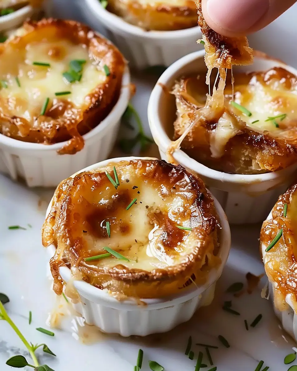 French Onion Soup Bites Recipe: Easy Appetizer with Turkey Bacon