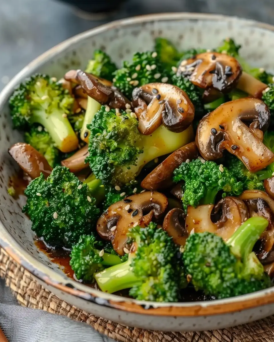 Savory Broccoli and Mushroom Stir Fry Made Easy in 20 Minutes