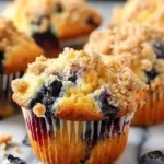 Perfect Blueberry Streusel Muffins