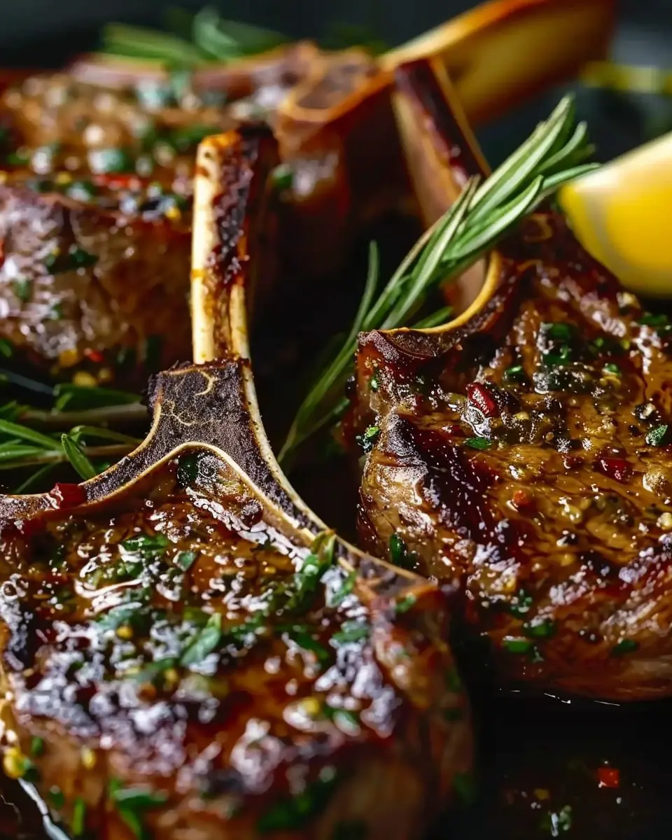 Juicy Garlic Butter Lamb Chops