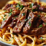 Sweet and Spicy Garlic Steak Pasta for a Cozy Gourmet Night