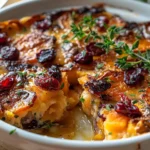 Sweet Potato & Cranberry Gratin