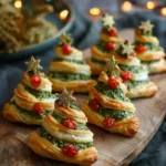 Puff Pastry Pesto Christmas Trees Festive Bites