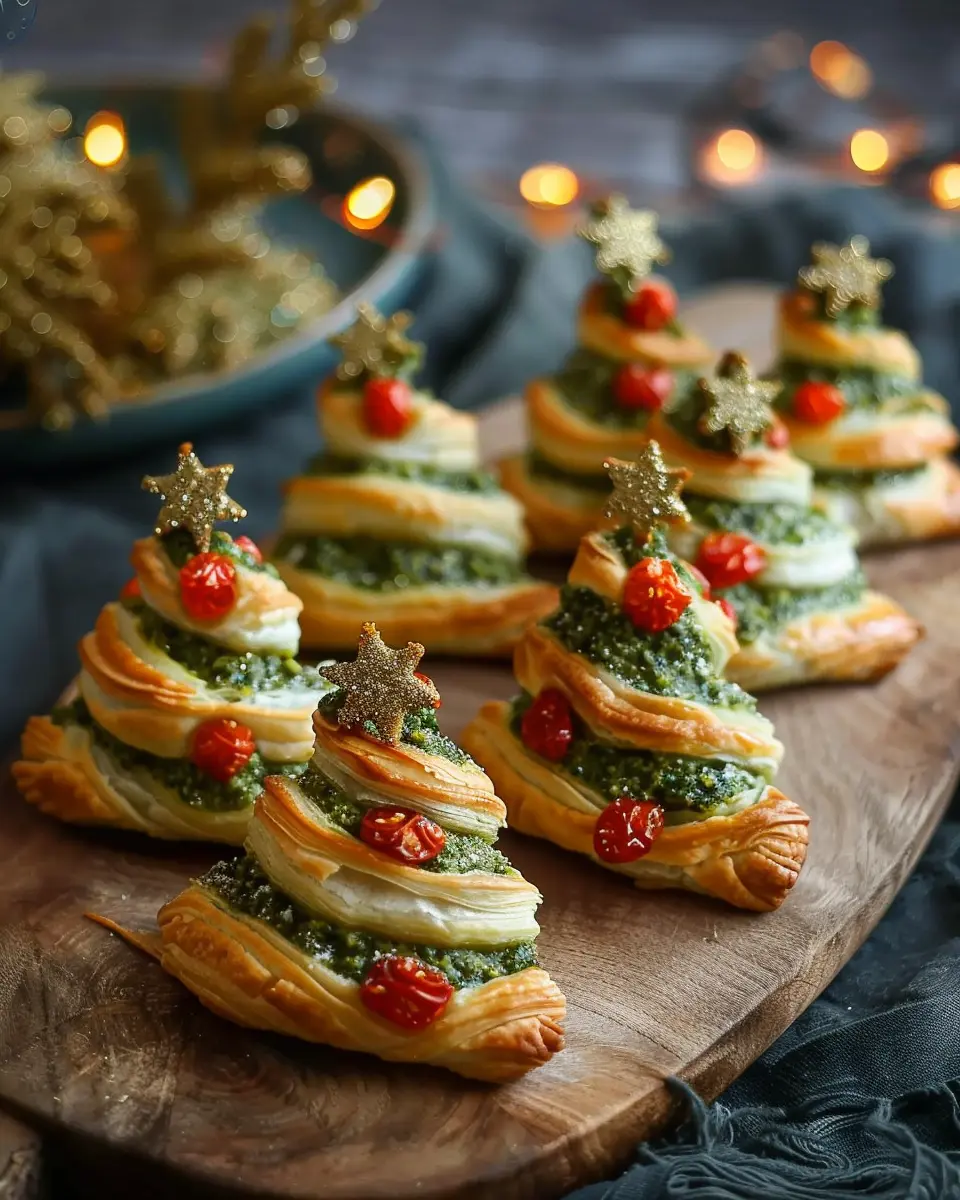 Puff Pastry Pesto Christmas Trees: Easy Festive Bites for All