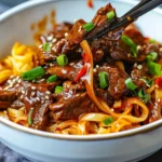 Slow Cooker Korean Beef Noodles Recipe