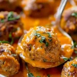 Easy Turkey Meatballs in Pumpkin Sage Sauce