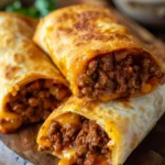 Beef and Cheese Chimichangas Recipe