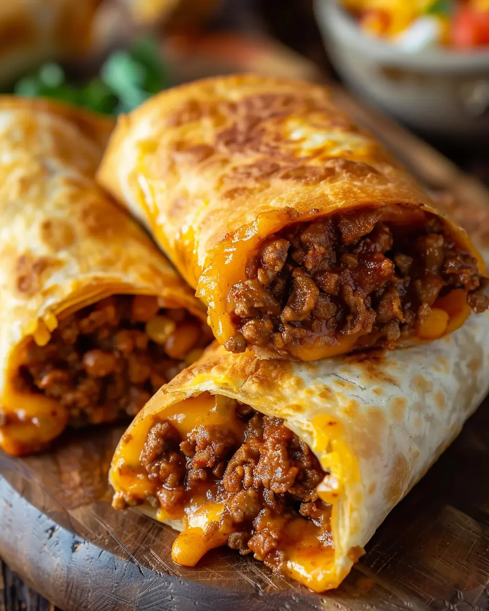 Beef and Cheese Chimichangas: Easy Homemade Indulgence