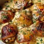 Creamy Garlic Chicken Thighs