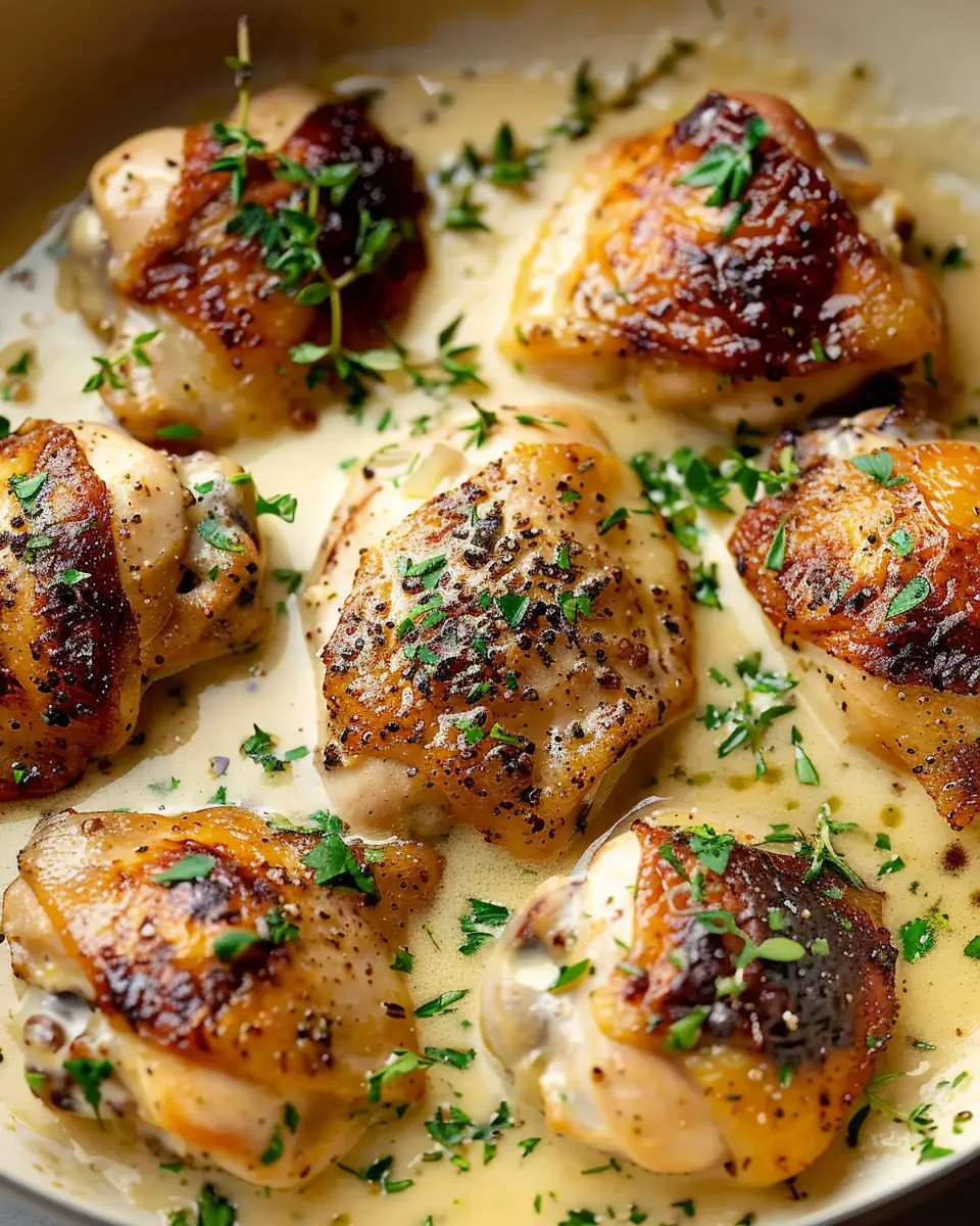 Creamy Garlic Chicken Thighs: The Best Comfort Food Delight