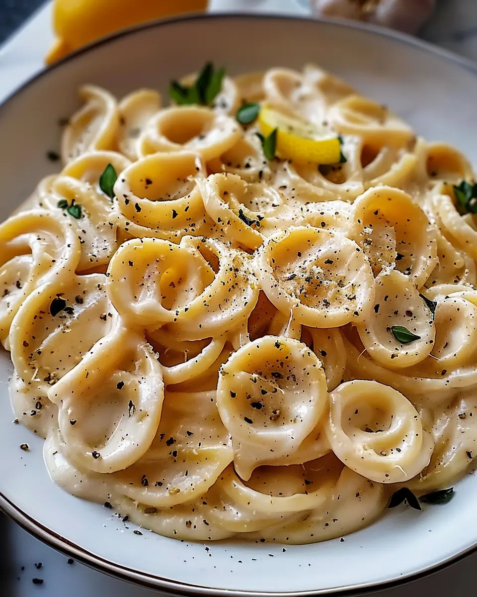 Creamy Roast Garlic and Lemon Pasta: A Cozy Turkey Bacon Delight