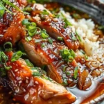 Caramelised Soy Chicken in Garlic Ginger Broth with Rice