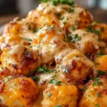 Cheddar Ranch Chicken Tater Tot Bake