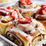 Strawberry Shortcake Cinnamon Rolls Recipe