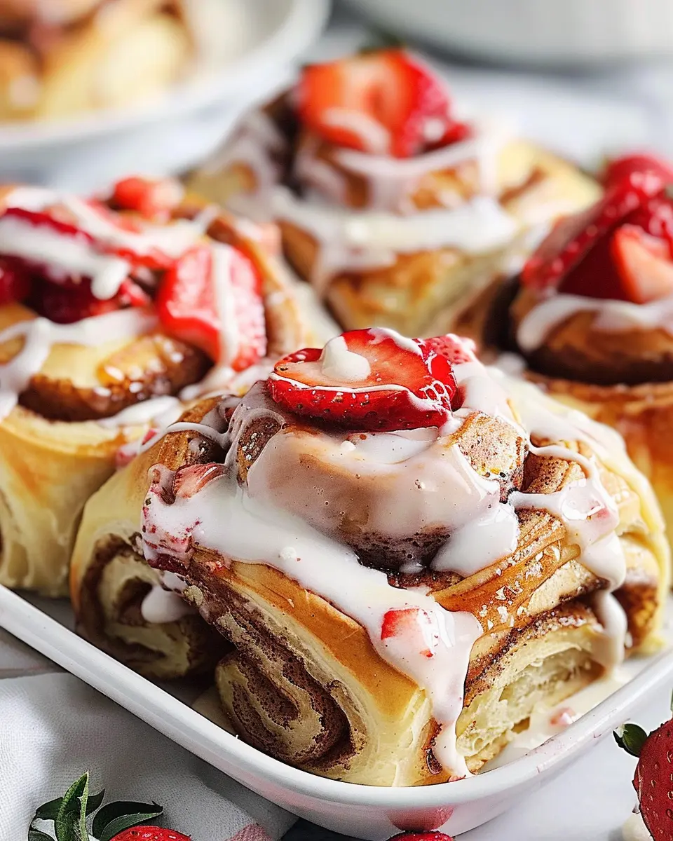 Strawberry Shortcake Cinnamon Rolls: The Best Indulgent Treat