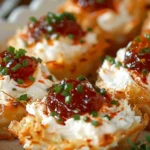 Quick Pepper Jelly Cream Cheese Appetizer Dip and Bites