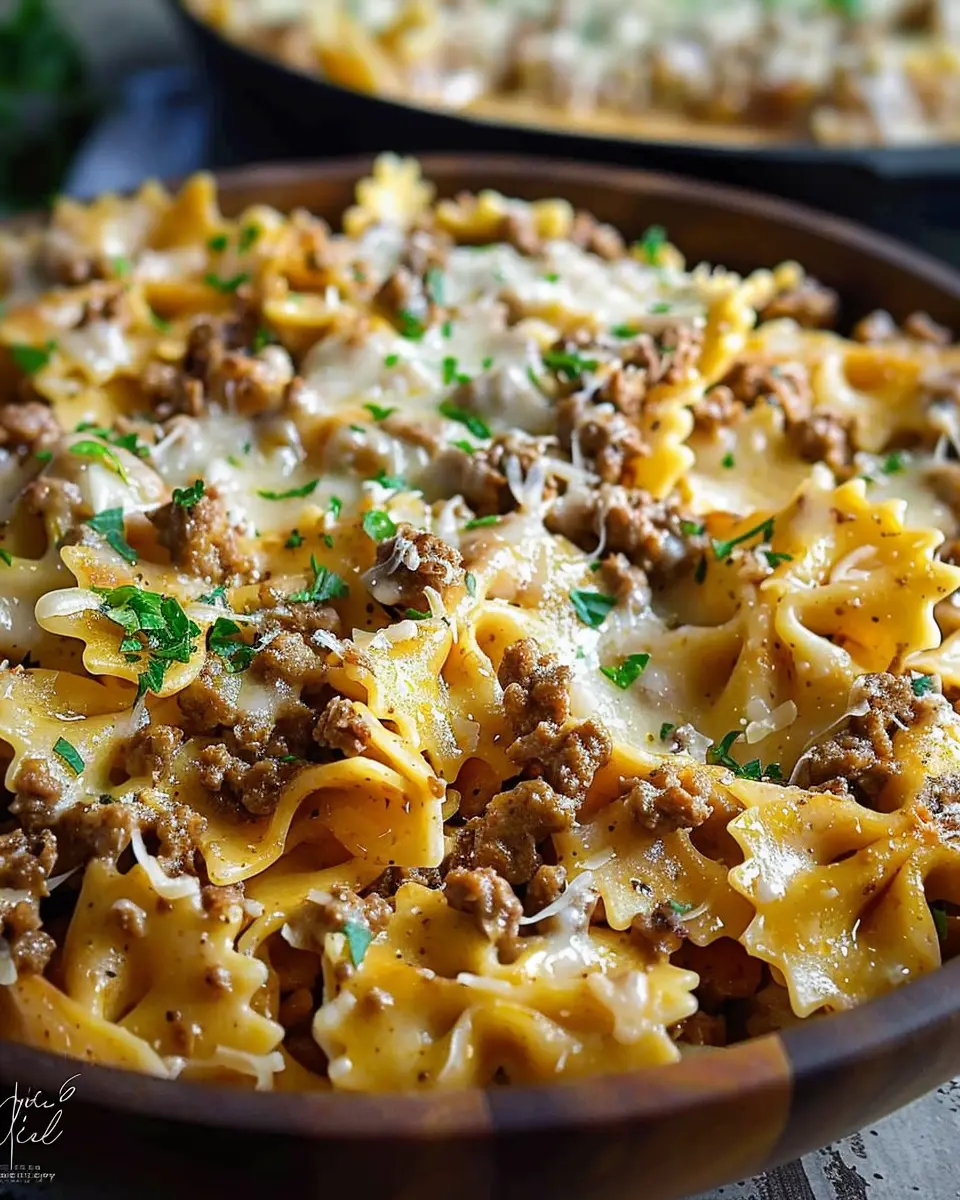 Cajun Cream Cheese Alfredo: Indulgent Bowties with Spiced Beef