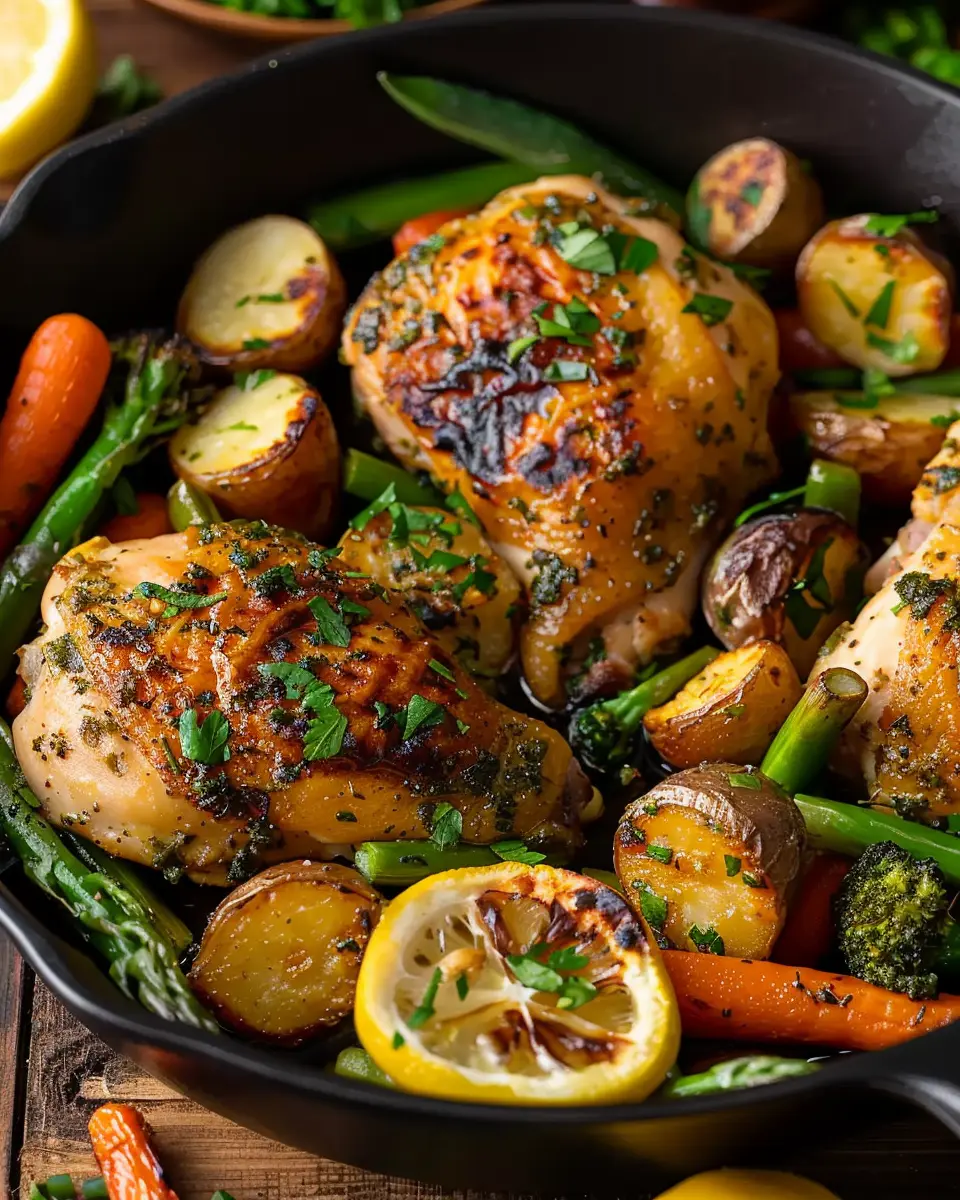 The Ultimate Lemon Herb Chicken with Roasted Veggies Bliss