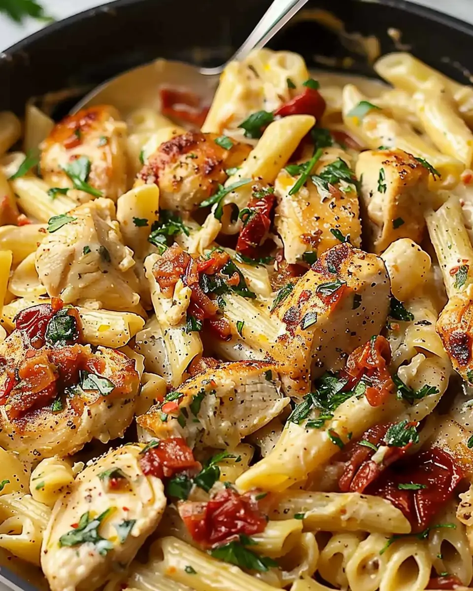 Simple Tuscan Chicken Pasta: Easy &amp; Flavorful Weeknight Delight