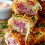 Keto Crispy Reuben Roll-Ups