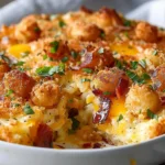 Crispy Tater Tot Breakfast Casserole
