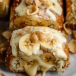 Banana Pudding Rolls with Gooey Vanilla Pudding