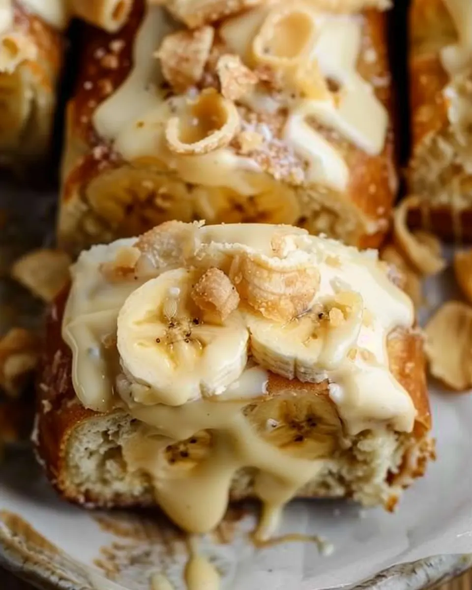 Banana Pudding Rolls with Gooey Vanilla Pudding: Easy Indulgence