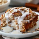 High-Protein Cinnamon Roll Baked Oatmeal