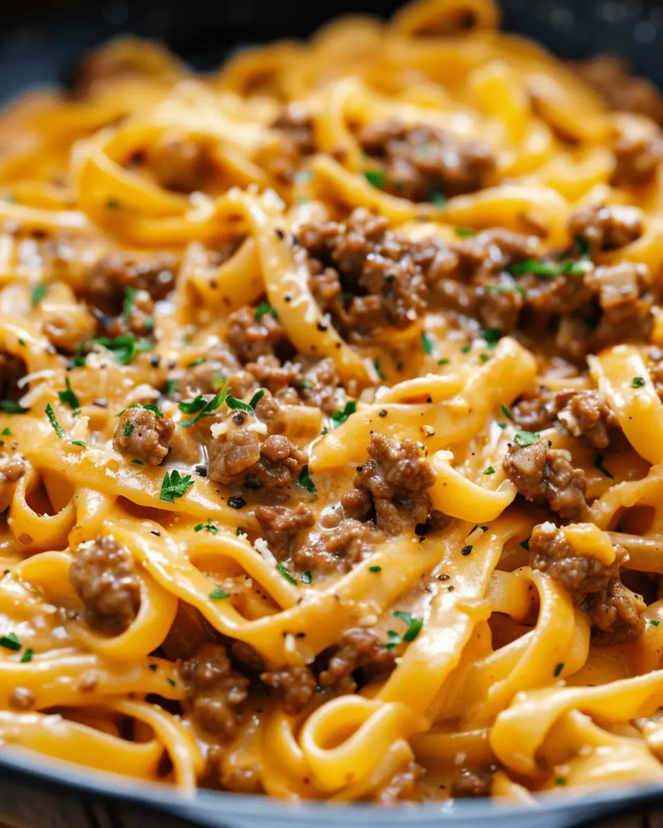 One-Pot Creamy Beef and Garlic Butter Pasta: The Easy Comfort Dish