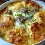 Indulgent Biscuits and Gravy Breakfast Bake for Cozy Mornings