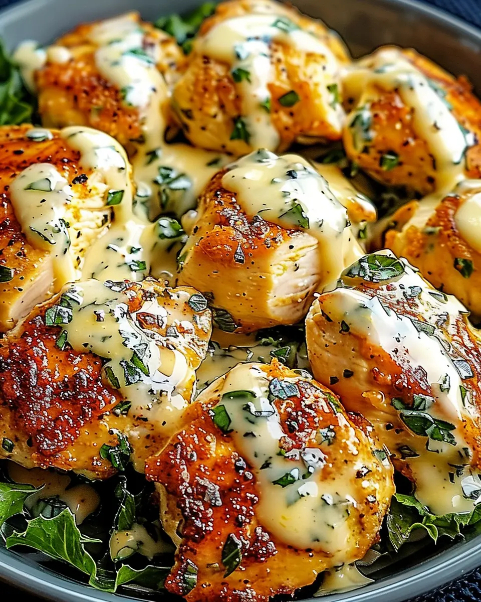 Indulgent Caesar Chicken That Melts in Your Mouth with Turkey Bacon