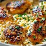 Comforting One-Pot Cajun Chicken Alfredo Orzo in Just 30 Minutes