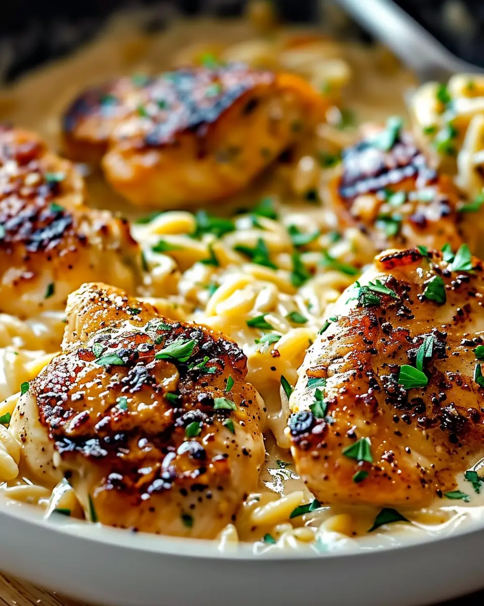 Cajun Chicken Alfredo Orzo: Fast and Comforting Dish in 30 Minutes