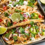 Healthy Crockpot Chicken Tacos