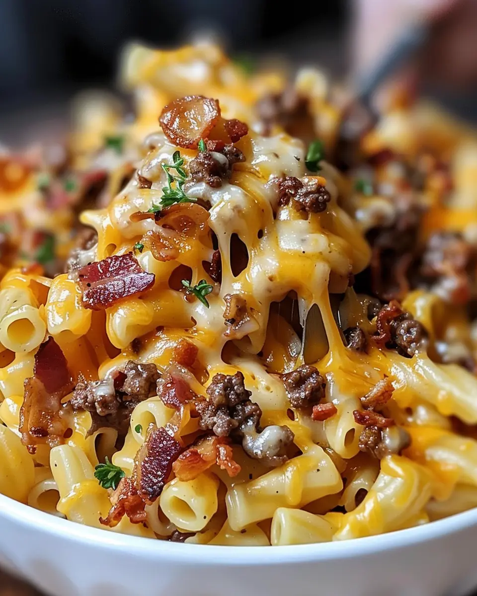 Loaded Bacon Cheeseburger Pasta You’ll Crave: Indulgent and Easy