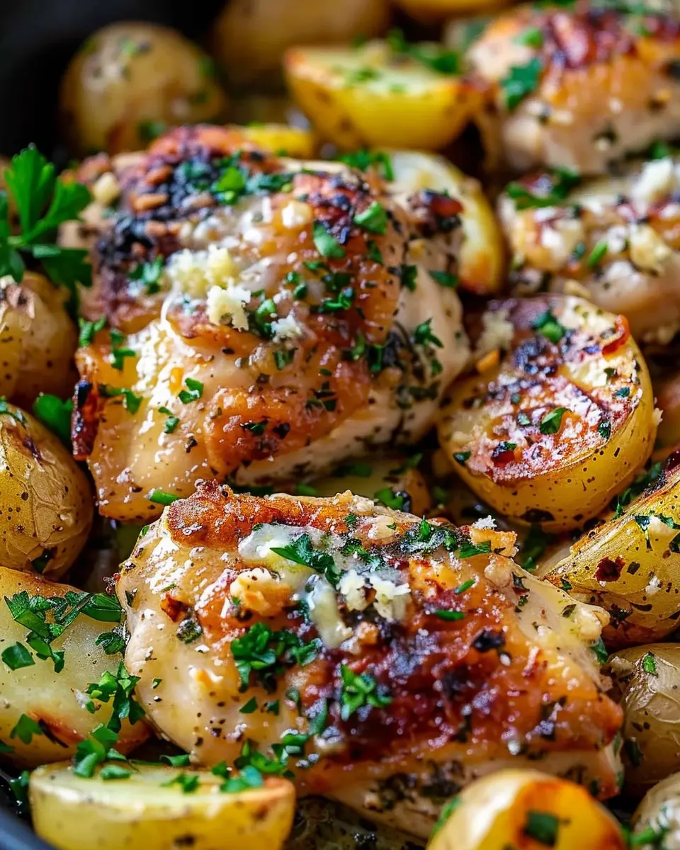 Garlic Parmesan Chicken and Potatoes: Easy Weeknight Comfort Food