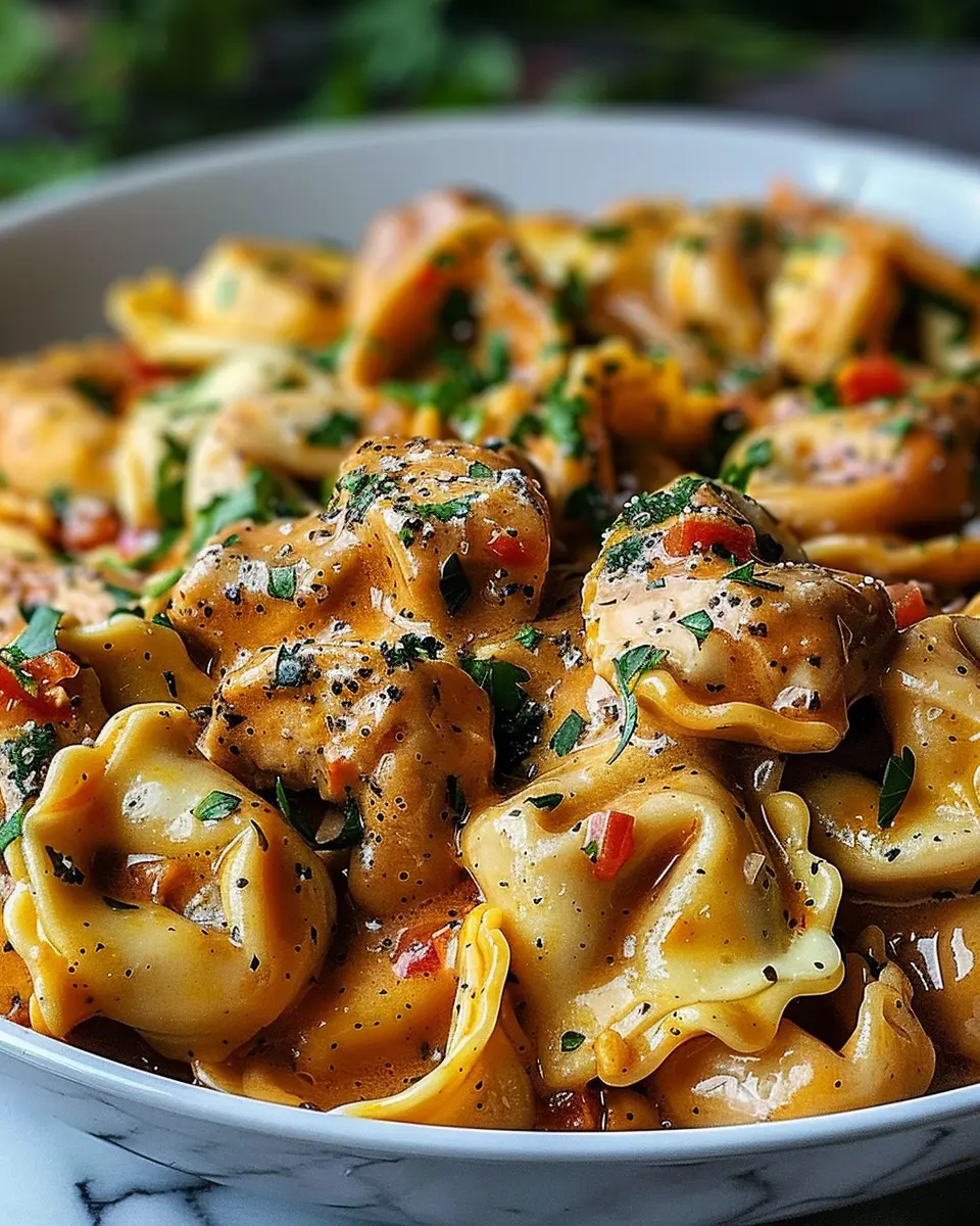 Cowboy Butter Garlic Chicken Tortellini with Fire: An Indulgent Delight